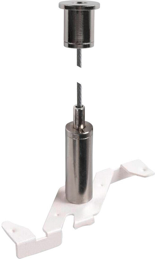 Slv 3m Drahtseil Pendelabhängung, 48v Track, Weiß - 3 Phasen Stromschienen 48v