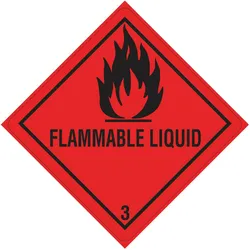 Rademacher, Etiketten, Versandetikett DR653S1010 Kl.3 Flammable 100x100mm 500St.