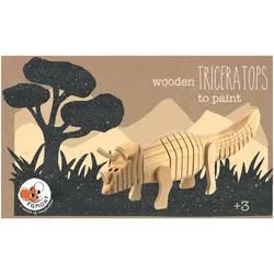 Egmont Triceratops aus Holz zum Bemalen