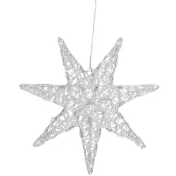 Konstsmide Weihnachtsbeleuchtung  LED Acryl Stern groß 32 warmweiße Dioden