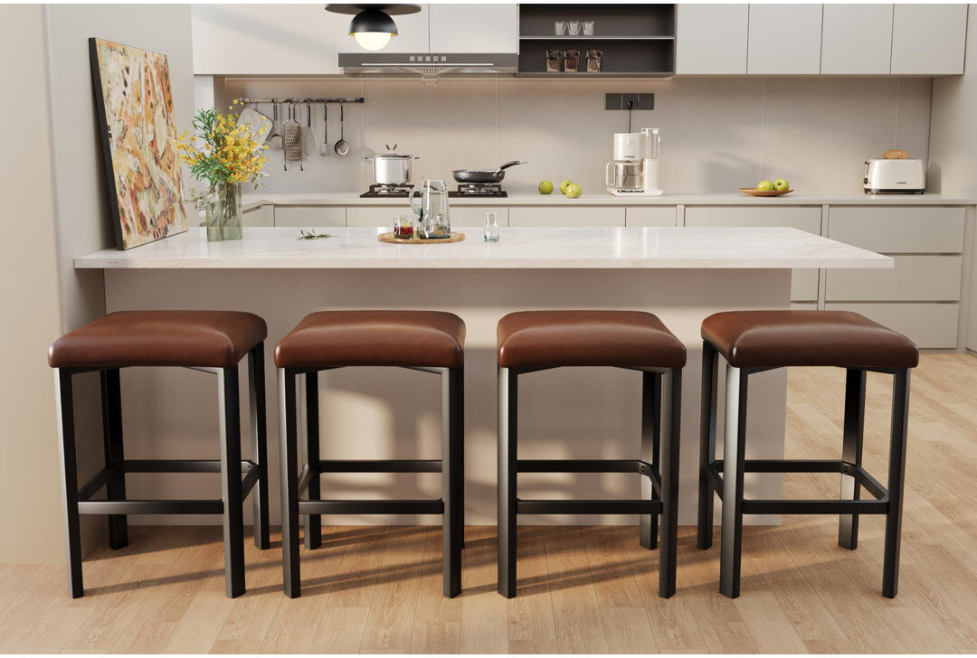 Brayden Studio Counter Stool Brown 4