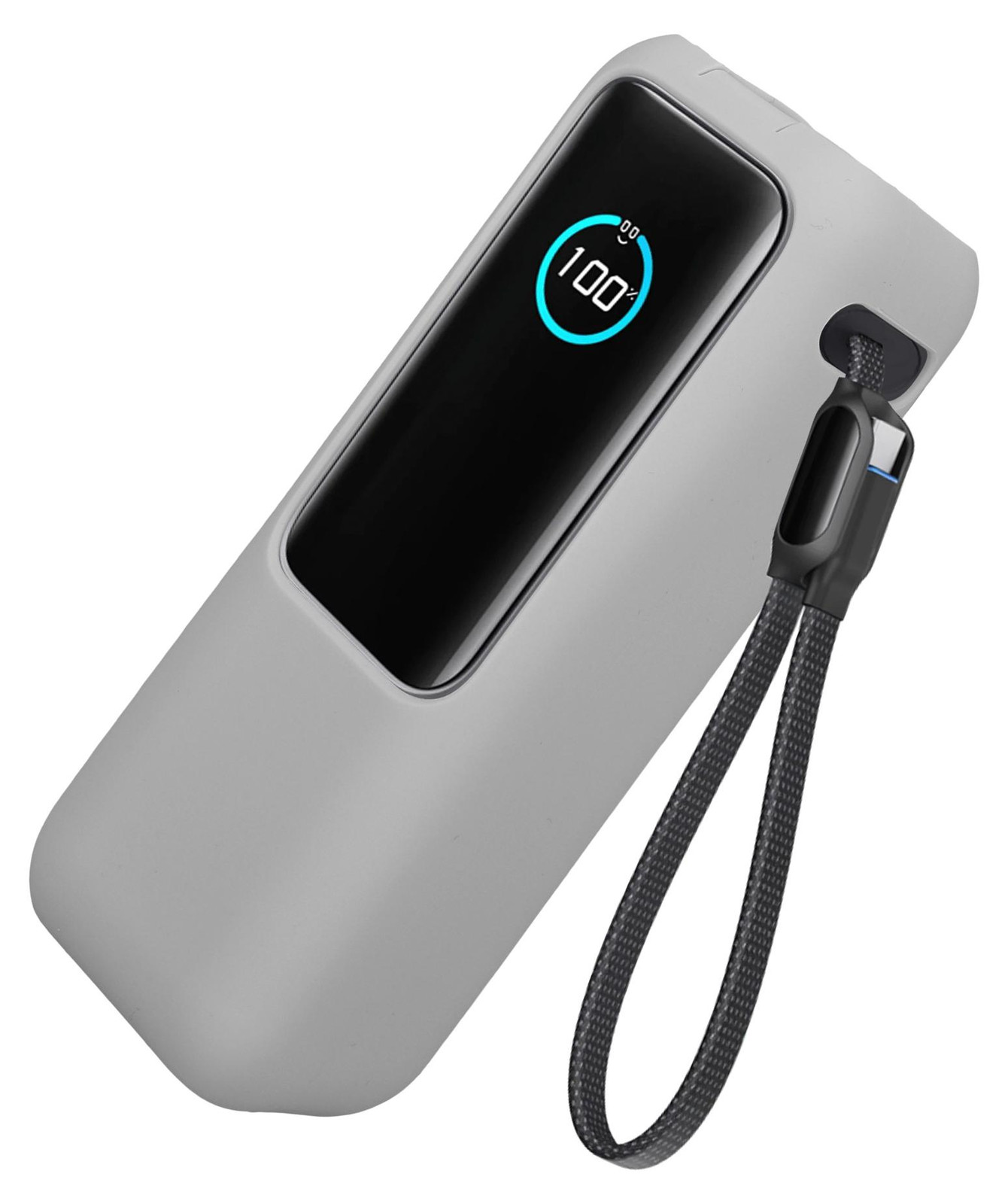 kwmobile siliconen hoesje voor Anker Power Bank 25000mAh (A1695H11) - Grijs