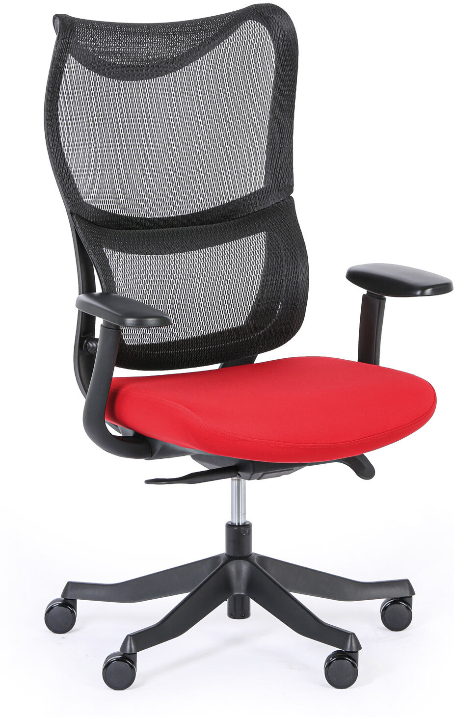 B2B Partner Bürostuhl LUNA, rot/schwarz
