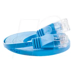 SLIM U6 1 BL - Cat.6 SLIM-Patchkabel, U/UTP, 1 m, blau