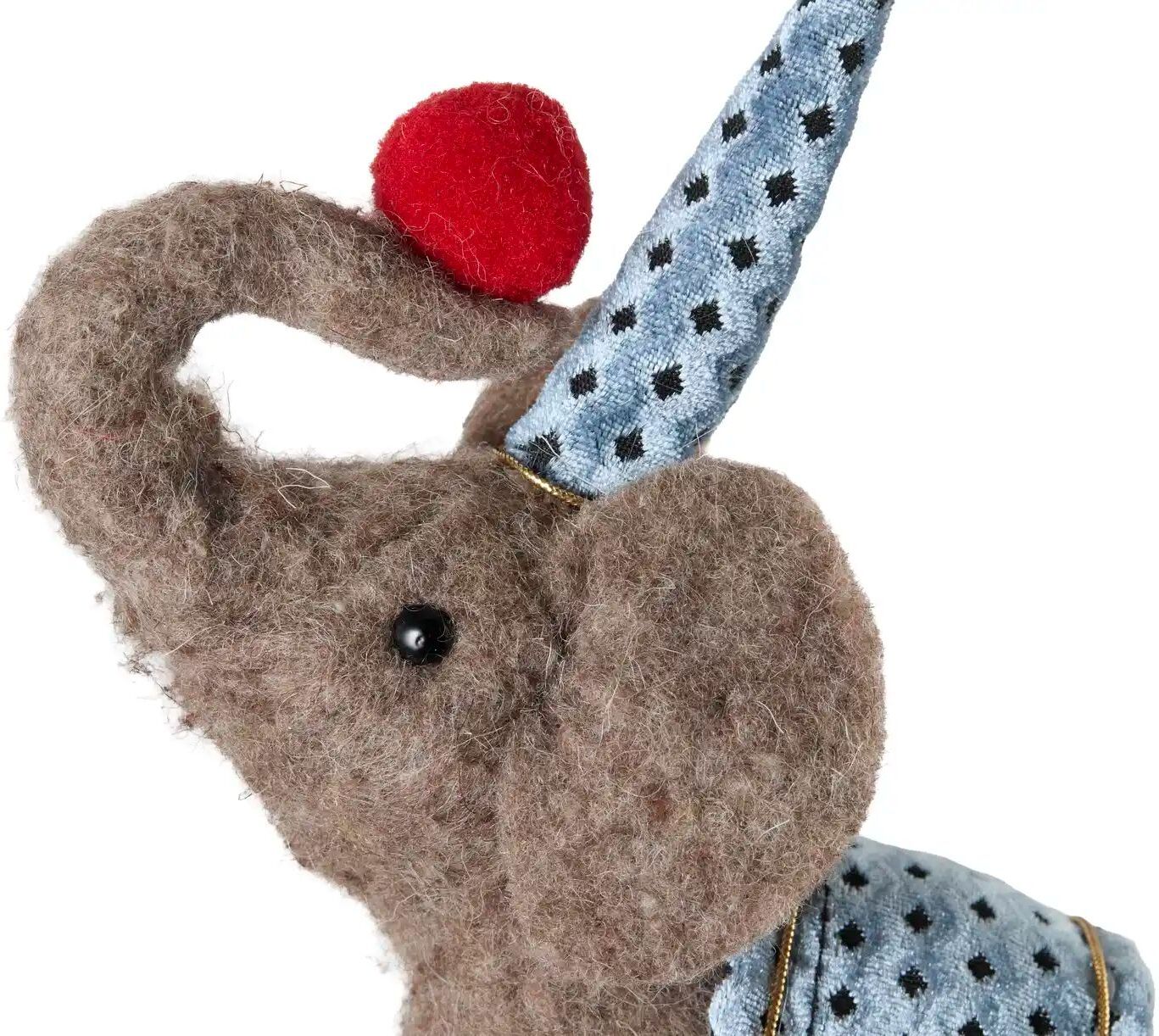 Höffner Deko Zirkus Elefant   ¦ blau ¦ Filz,Schaumstoff ¦ Maße (cm): B: 14 H: 28 T: 10.0