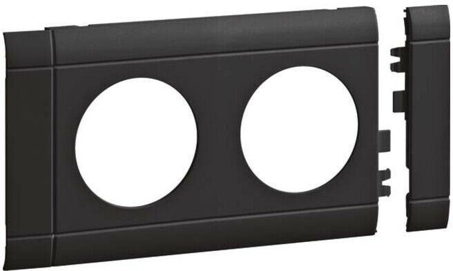 Tehalit Cache 2-f OT 80 mm graphite-noir GB080209011 ; hager (5210657)