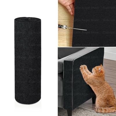 Trimmable Self Adhesive Furniture Protection Carpet black