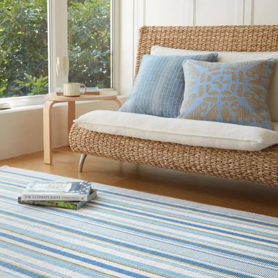 Annie Selke Dash & Albert Daphne Stripe Handwoven Cotton Rug