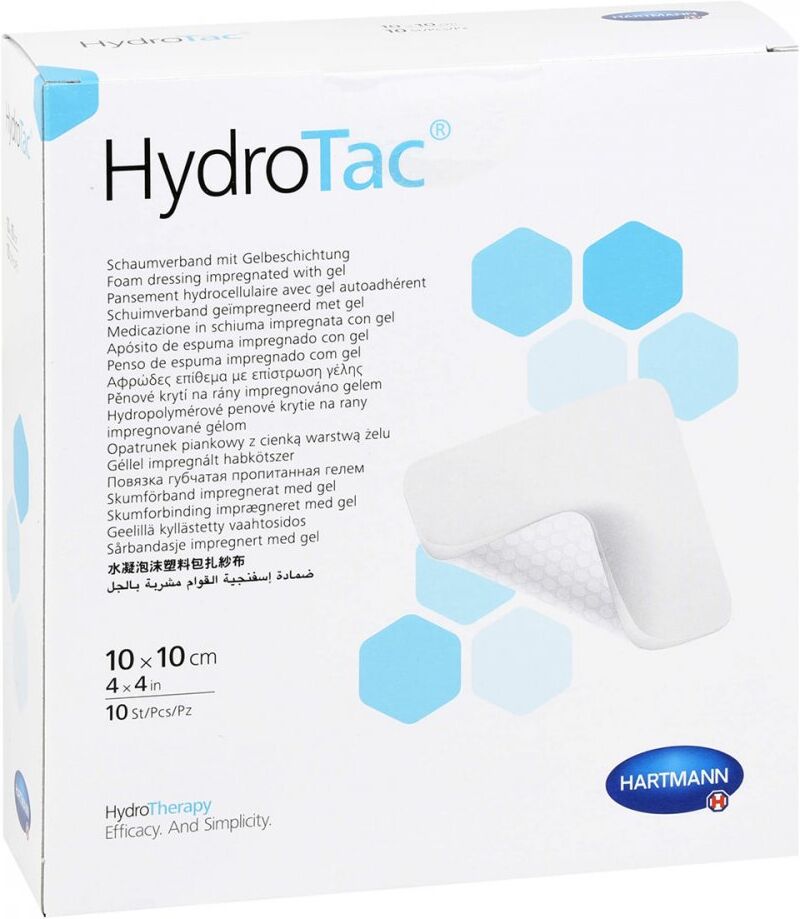 Hydrotac Schaumverband 10x10 cm steril