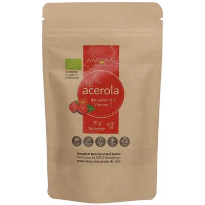 Acerola 100% Bio natürliches Vit.C Lutschtabletten 70 g