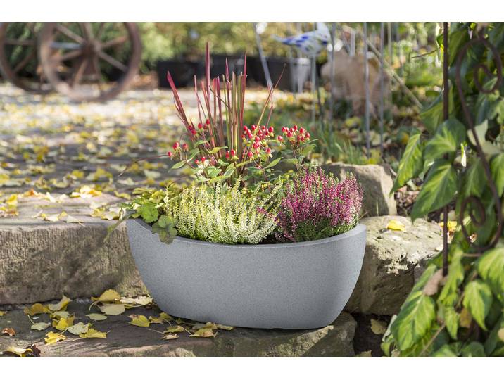 Vase à plantes 58/253 Ø 23cm Gris/Gris