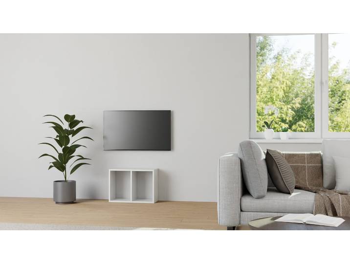 Miniregal nach Maß - Kleines Regal mit vielen Optionen Premium Dekore Weiß­grau