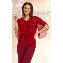Viskose-Bluse in Druck beere in Größe 50 von DW-Shop, Beere, 50