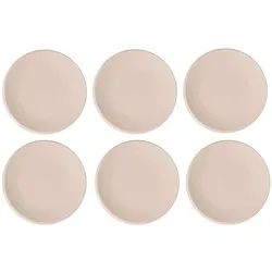 Villeroy & Boch Speiseteller NewMoon 6 Stück, Beige, Teller, Beige