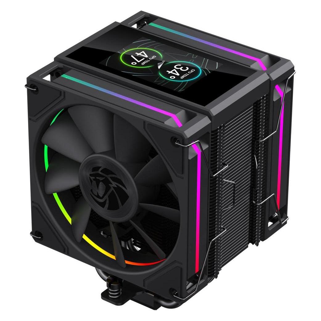 GameMax Ventilateur processeur Sigma 620 LCD ARGB (Noir) (158.80 mm) (SIGMA 620 LCD BK)