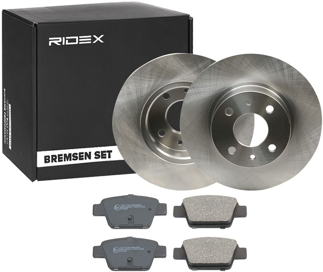 RIDEX 3405B0377 Brake discs and pads set
