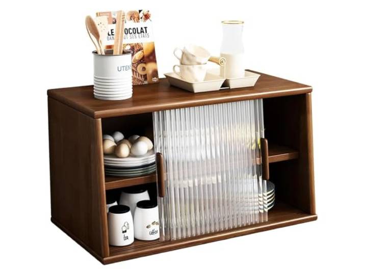 Giveduno Sideboard aus Massivholz 40/50/60 cm. Verwendungsszenario: Küchentheke und Couchtisch-Aufbewahrung(40cm)