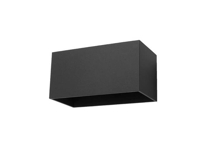 Wandleuchte Quad, Schwarz, Metall, 12x10x20 cm, ISO 9001, Touch (on/off), Lampen & Leuchten, Innenbeleuchtung, Wandleuchten, Wandlampen mit Schalter
