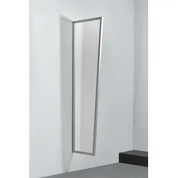 Gutta Seitenblende B1 Acryl klar, Edelstahloptik