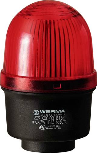 Werma Signaltechnik Signalleuchte 219.100.00 219.100.00 Rot Dauerlicht 12 V/AC, 12 V/DC, 24 V/AC, 24 V/DC, 48 V/AC, 48 V/DC, 110