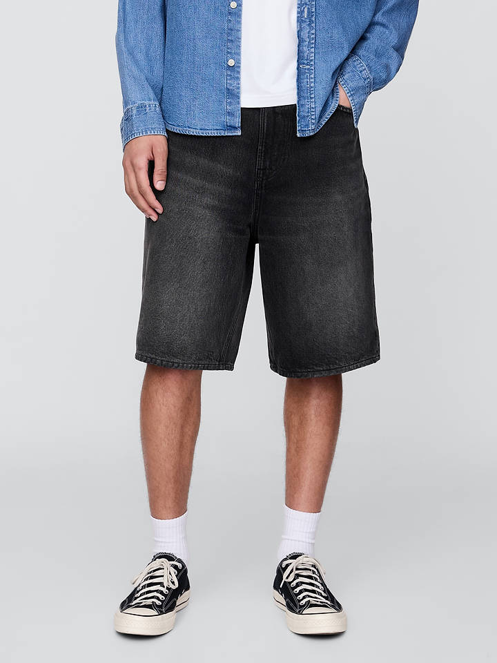GAP Jeans-Shorts in Anthrazit - W35
