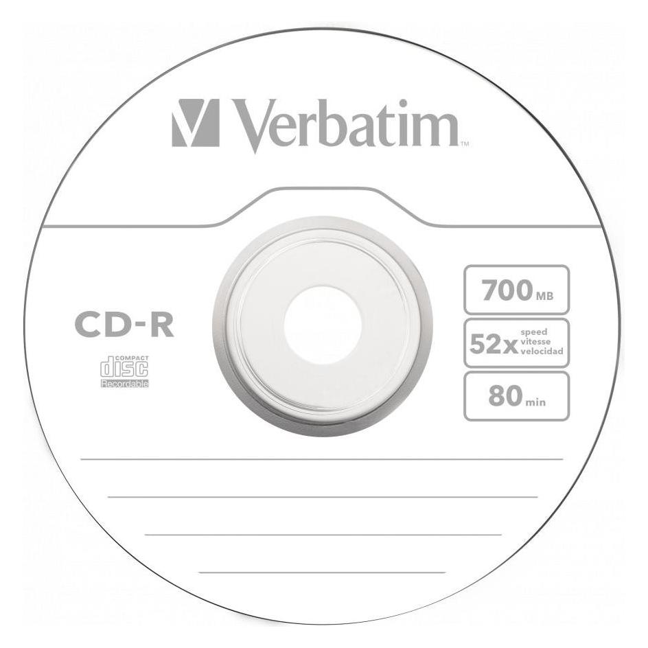 Verbatim 10 x CD-R 700MB (80 Min) 52x (10x) (43725)