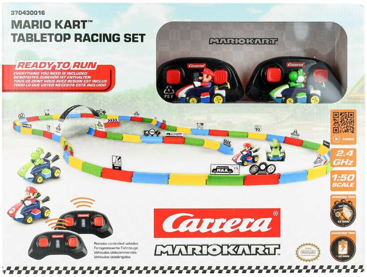 Carrera Mario Kart Tabletop Racing Set - Mario & Luigi