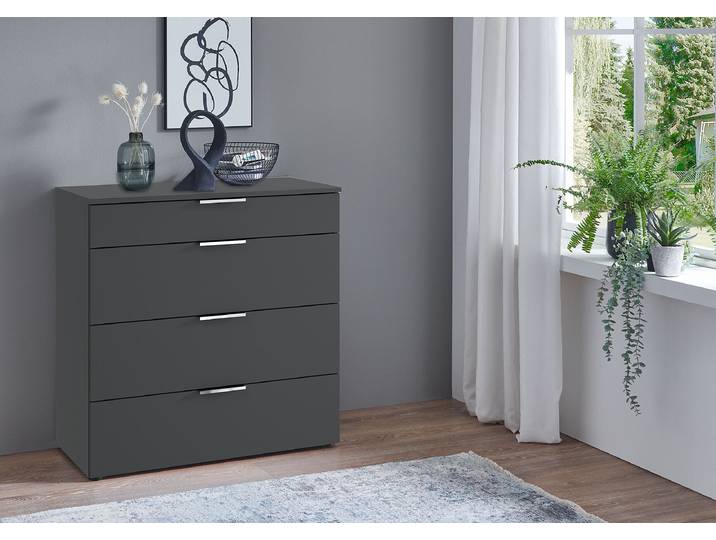 Kommode Level36 mit Schubladen 81 x 84 x 41cm Grau/Graphit