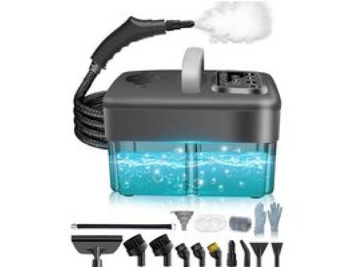 Upgrade Nettoyeur Vapeur Portable 2500W 6 Niveaux de Réglage Réservoir Deau 1 6L 120°C Vapeur Chauffage en 15s Portable