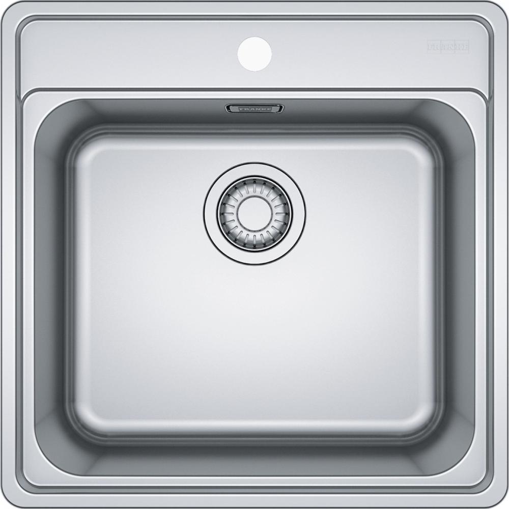 Franke Bell BCX 610-51, Unterbauspüle, Quadratisch, Edelstahl, Edelstahl, 1 Becken, Quadratisch