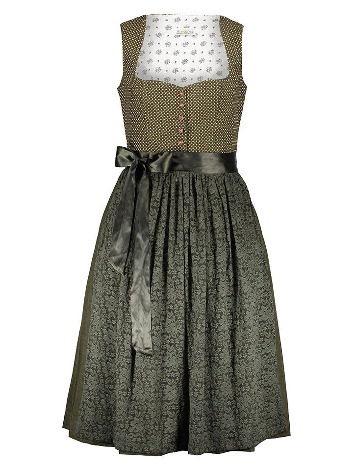 Almsach Dirndl in Dunkelgrün - 46