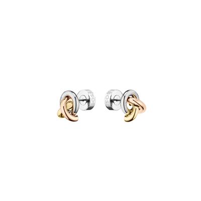 Paar Ohrstecker BOSS "HARMONIE", rosa (edelstahlfarben, gelbgoldfarben, roségoldfarben), Ohrringe, Damen, Edelstahl