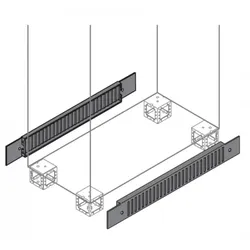 ABB IS2-ZN0006 2 Sockelblenden belüftet H=100mm, B=600mm