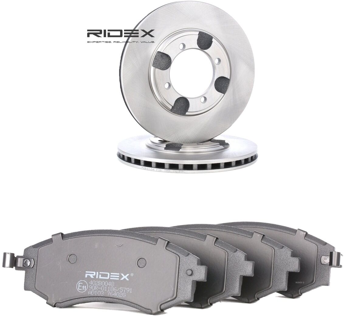 RIDEX 3405B2524 Bremsscheiben und -beläge