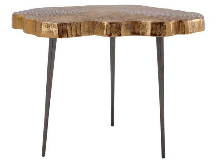 Table Basse Wood Art 225 en Aluminium Finition Or