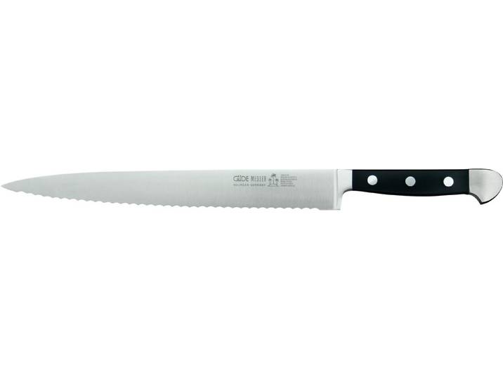 Güde Messer Solingen Schinkenmesser Güde Alpha Schinkenmesser (Sägezahnung) 26cm
