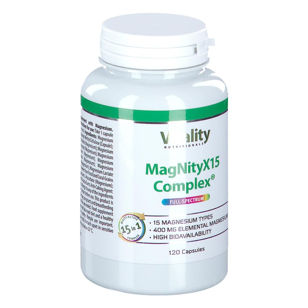 Vision Healthcare B.V. Vitality Nutritionals MagNityX15 Complex Kapseln 20212170