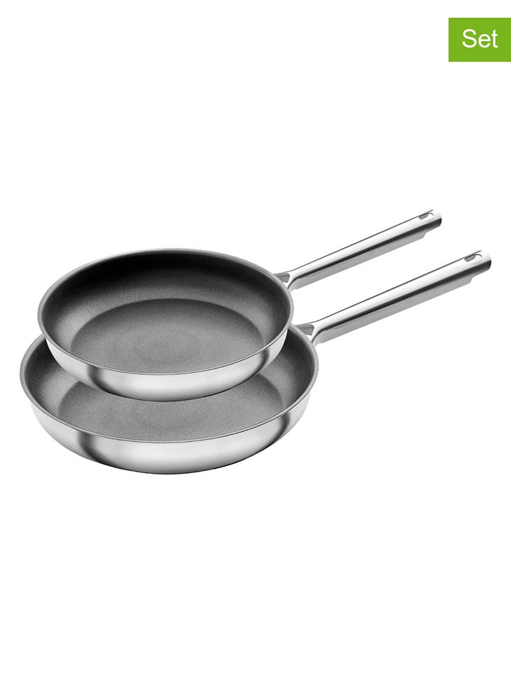 Zwilling 2er-Set: Bratpfannen ''TrueFlow'' in Silber - onesize