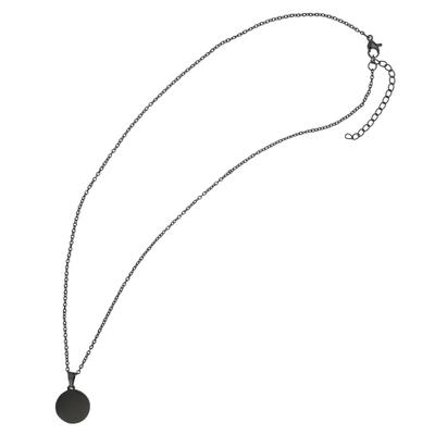 Kette ohne Anhänger ADELIA´S "Halskette mit Anhänger – aus Edelstahl", schwarz, Halsketten, Damen, 48cm, Edelstahl, Ein kleines Geschenk mit großer Wirkung