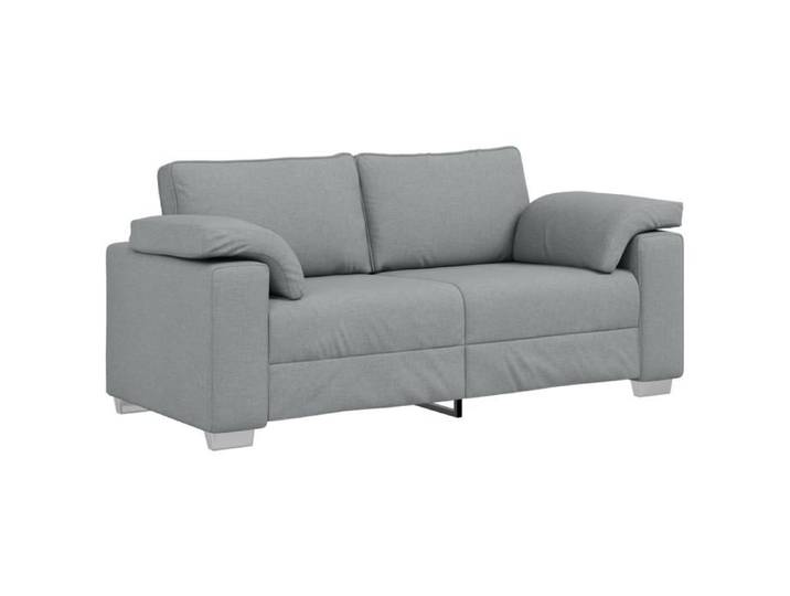 PROMOTION Canapé Loveseat CLIC-CLAC - Gris clair 140 cm - Tissu 43891 - BestMeuble