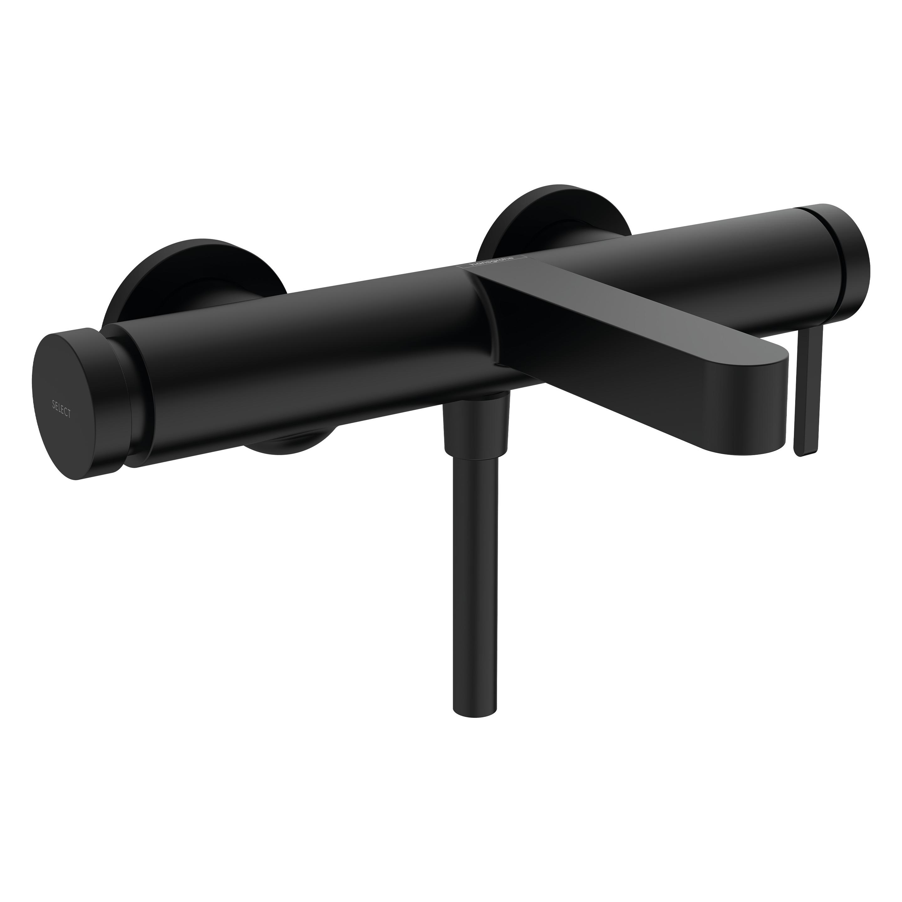 hansgrohe Badewannenarmatur mit Einhebelmischer Finoris schwarz 76420670 (76420670)