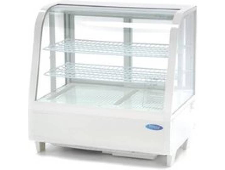 Vitrine réfrigérée / Vitrine à gâteaux 68 cm - 100L Blanc