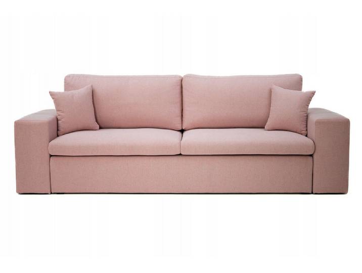 NACANAPA Sofa PARIS, Schlaffunktion, Bettzeug-Container, Lose Rückenkissen, breite Armlehnen
