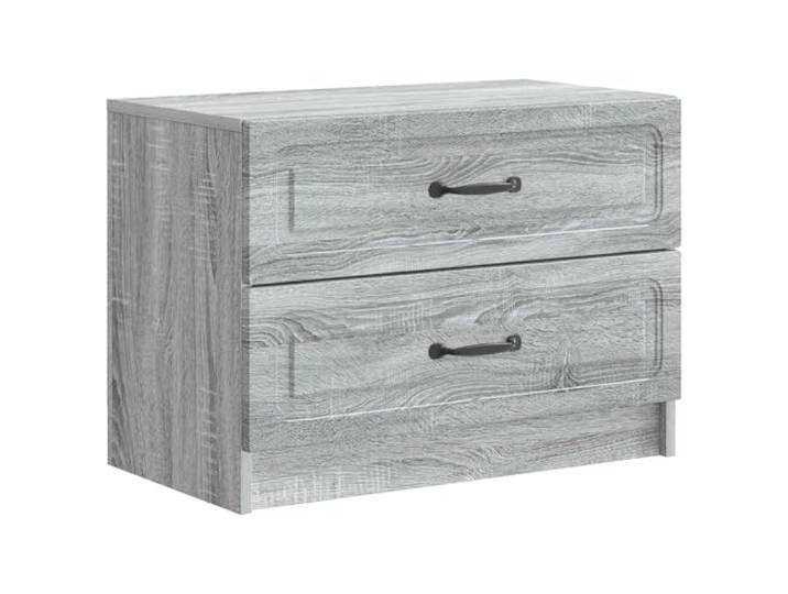 Heofavd Nachttisch Graues Sonoma 62x34,5x44,5cm Holzwerkstoff