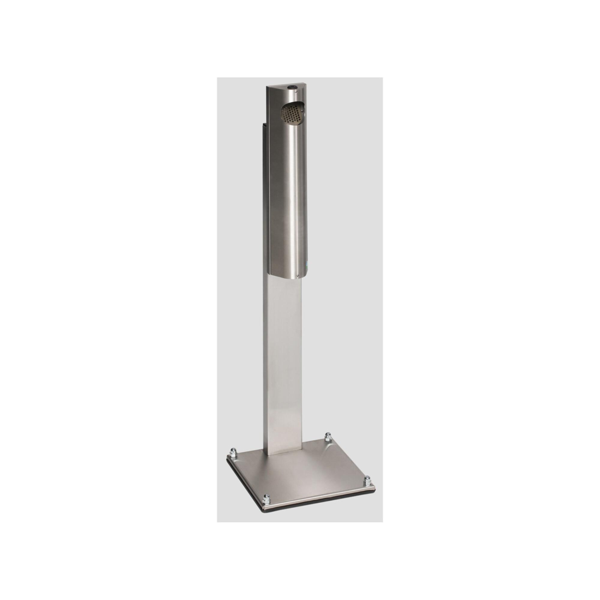 VAR Wandascher B 12 verschließbar Edelstahl mit Standfuss Edelstahl 3,5 l (45079)