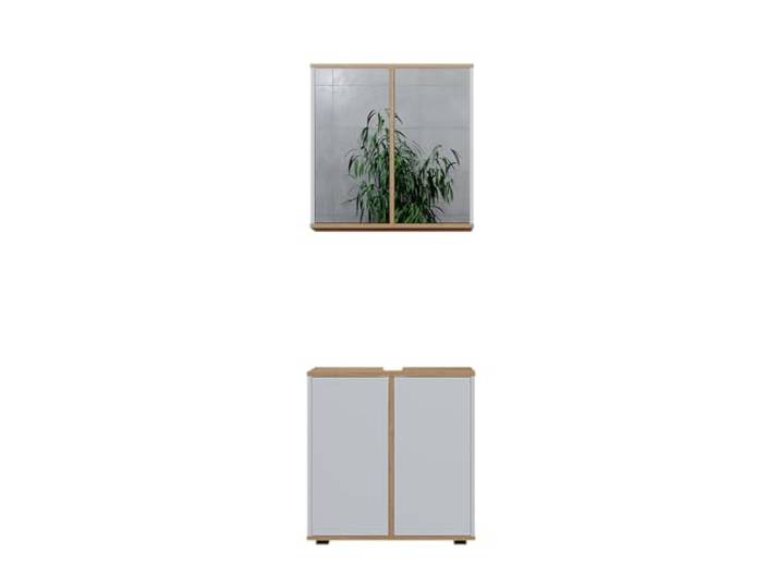 Vicco Badmöbel-Set Didi, Weiß/Artisan-Eiche 60 cm