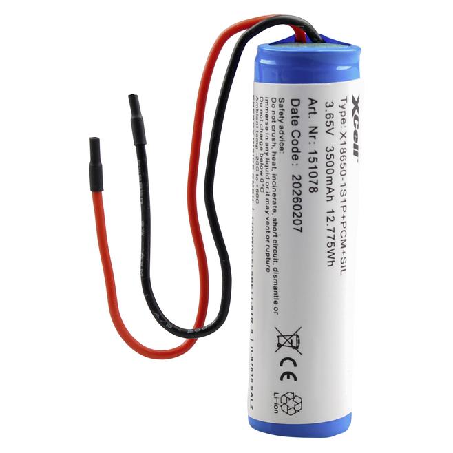 XCell Spezial-Akku 1x 18650 Li-Ion 3.7 V 3500 (1 Stk., 18650, 3500 mAh) (151078)