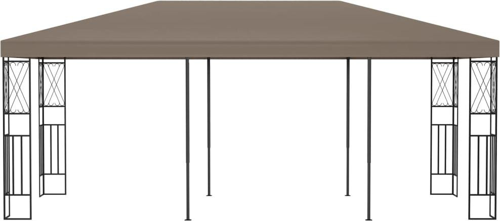vidaXL Paviljoen met stoffen bekleding, 6 x 3 meter, taupe