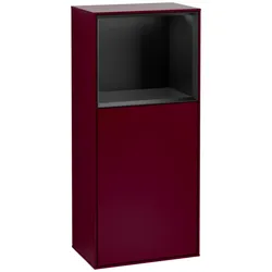 Villeroy und Boch Finion Seitenschrank G500PDHB 41,8x93,6cm, links, Emotion, Regal oben Black matt, Peony Matt