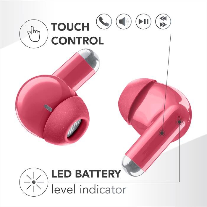 MUSIC SOUND Auricolare Bluetooth In-ear Drift-rosa